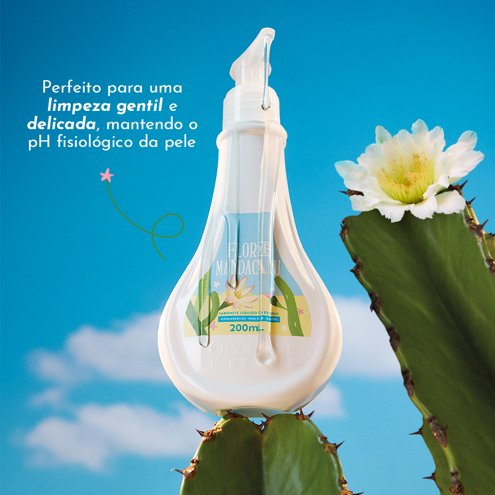 Sabonete L&iacute;quido Corporal Flor de Mandacaru 200mL, ,  large image number 1